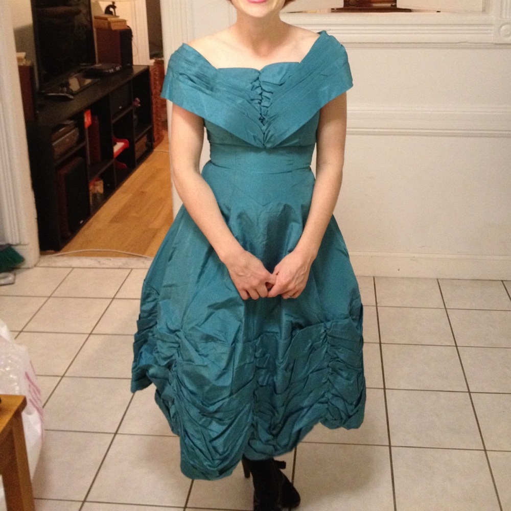 Vintage teal dress